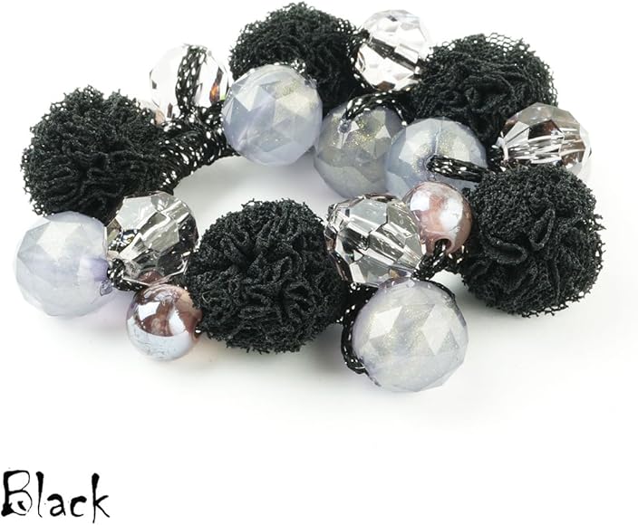 ジャラジャラヘアゴム  ブラックローズ ジャラジャラヘアゴム ブラックローズ